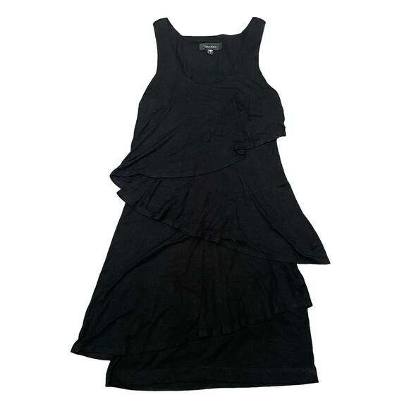 Karen Kane Tiered Sleeveless Dress Stretch Jersey Fabric Black USA - Size Small - Picture 1 of 6
